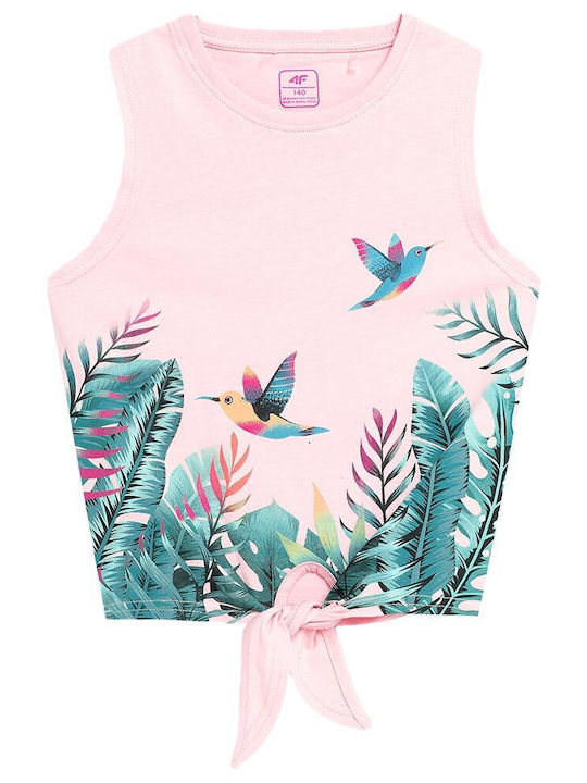 4F Kids Crop Top Sleeveless Pink