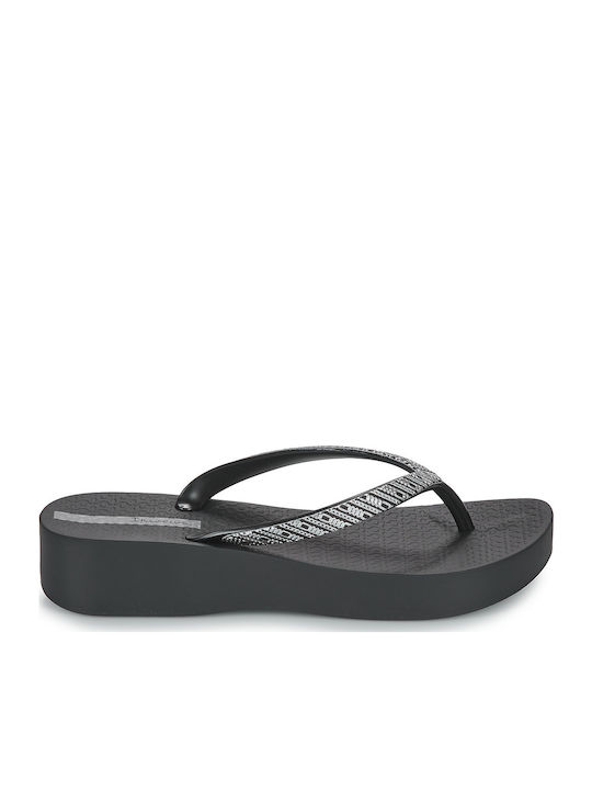 Mesh VIII Frauen Flip Flops mit Plattform in Schwarz Farbe