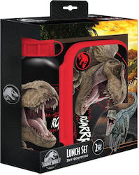 Must Jurassic World Plastik Kinder Lunchset Dinosaurier Schwarz