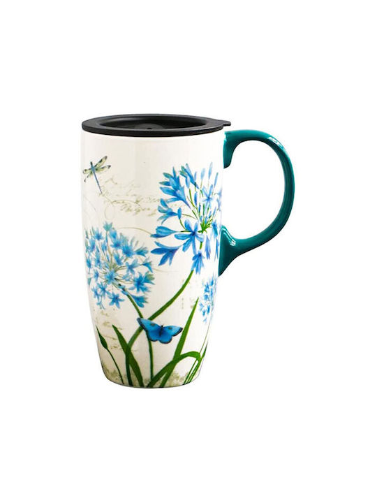 Ceramic Cup Multicolour 400ml