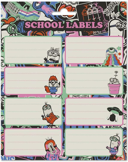 Grupo Erik Minions Notebook Labels 8x2cm 16 Pieces