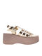 Sandale Casual Damă Gladiator Flatforme Aur