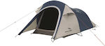 Easy Camp Energy 200 Compact Camping Tent Tunnel Blue with Double Cloth 3 Seasons for 2 People 265x145x95cm