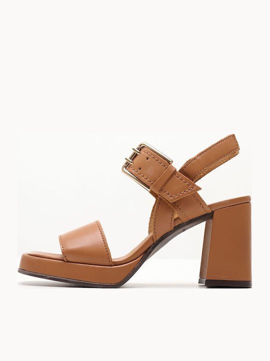 Alpe Leder Sandalen Tabac Braun