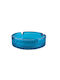 Uniglass Glass Cigarette Ashtray Blue