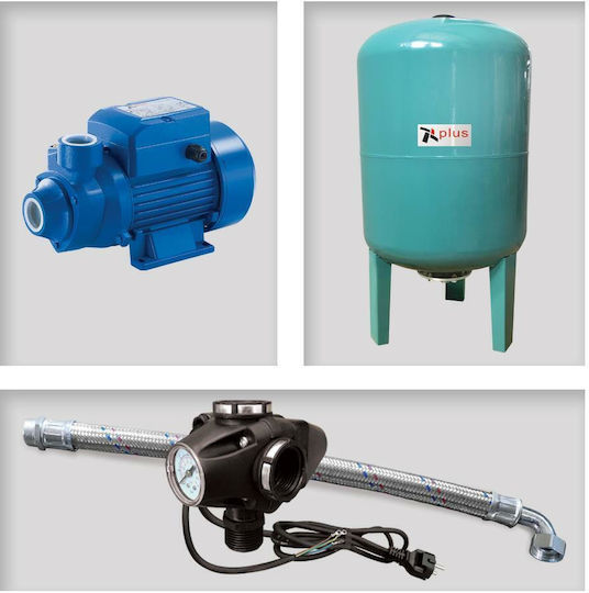 Plus 303517 Single Phase Water Pressure Pump with Vertical 60 Litre Container 736W