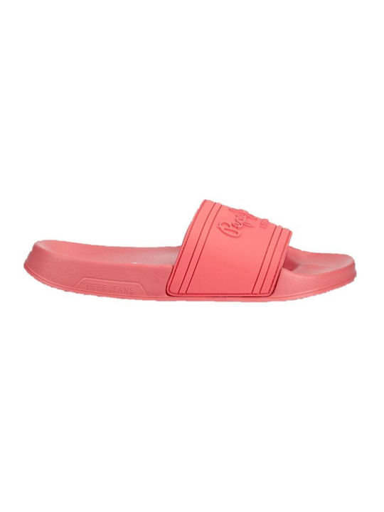 Pepe Jeans Slides σε Ροζ Χρώμα