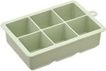 Estia Silicone Ice Cube Tray 6 Slots Green 01-14971