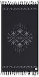 Nef-Nef Permian Beach Towel Black 170x90cm.