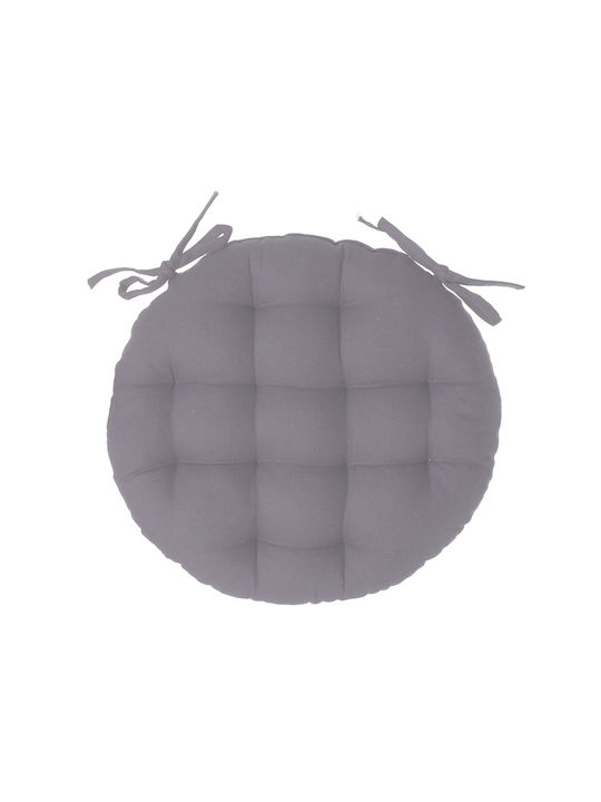 Atmosphera Μαξιλάρι Καρέκλας Κήπου Στρογγυλό Grey 38x38εκ.