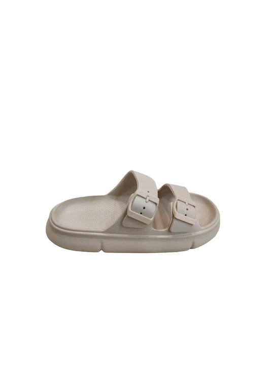 Cubanitas 08009SD Women's Flip Flops Beige