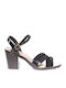 Sandals from Patent Leather Black