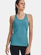 Under Armour Women's Athletic Blouse Sleeveless Fast Drying Petrol