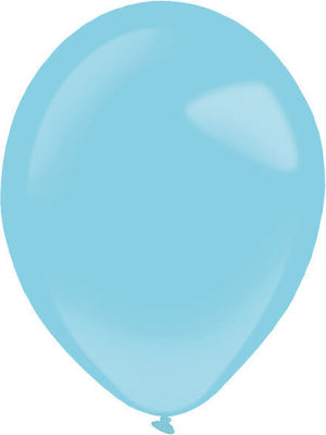 Set of 50 Balloons Latex Blue 35cm Caribbean Blue