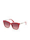 Guess Women's Sunglasses with Red Frame and Red Gradient Lens GU7886 75T