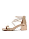 Sandalen mit Strass Rosa