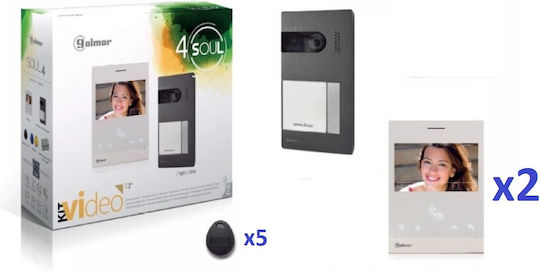 Golmar S5112 ART4WH Ασύρματο Σετ Θυροτηλεόρασης Wi-Fi