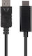 Lanberg DisplayPort Cable Male - HDMI Male 3m Black