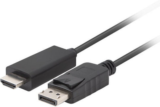 Lanberg Кабел DisplayPort мъжки - HDMI мъжки 1.8м Черен (CA-DPHD-11CC-0018-BK)