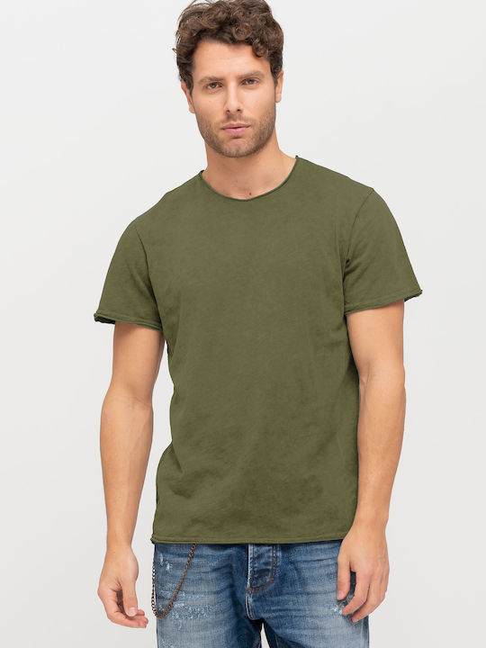 Staff Bαμβακερή Men's Short Sleeve T-shirt Khaki