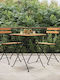 Scaun de Exterior Metalic Maro 2buc 39x45x79cm.