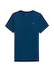 4F Herren T-Shirt Kurzarm Blau