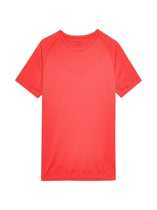 4F Men's Short Sleeve T-shirt Red