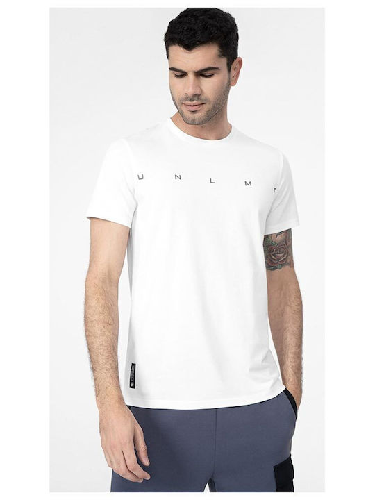 4F Herren T-Shirt Kurzarm Weiß