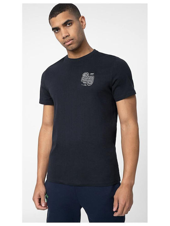 4F T-shirt Bărbătesc cu Mânecă Scurtă Albastru