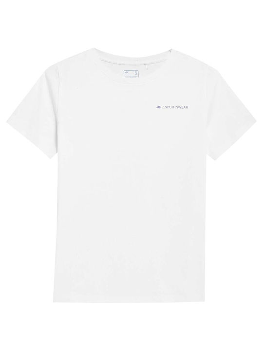 4F Damen T-Shirt Weiß