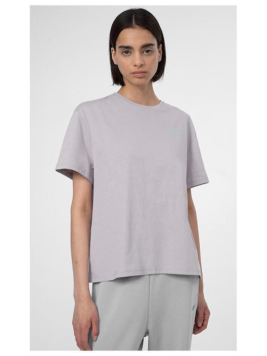 4F Damen Sportlich T-shirt Gray