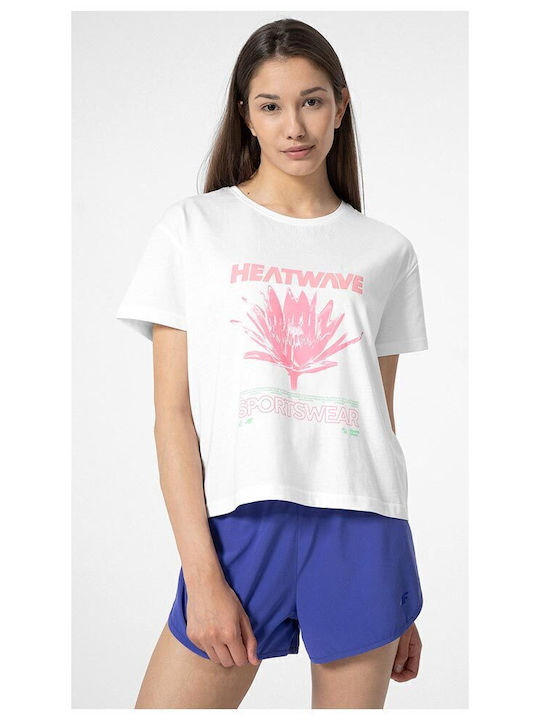 4F T-Shirt Бял