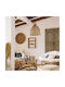 A-S Seav Adjustable Pendant Light Beige Boho with Socket E27 45x50cm