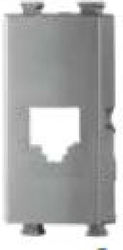 Lineme Network-Telephone Socket Front in Silver Color 50-00418-10