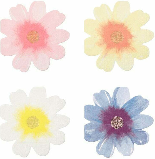 Flower Garden Servietten 16x16cm 16Stück (Μiverse Farben) 188728