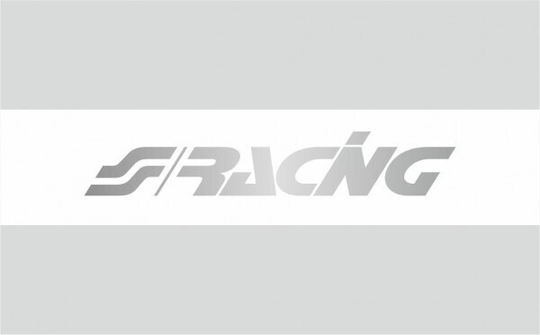 Simoni Racing Αυτοκόλλητη Ταινία Αυτοκινήτου 70 x 15cm για Παρμπρίζ Αυτοκινήτου σε Ασημί Χρώμα