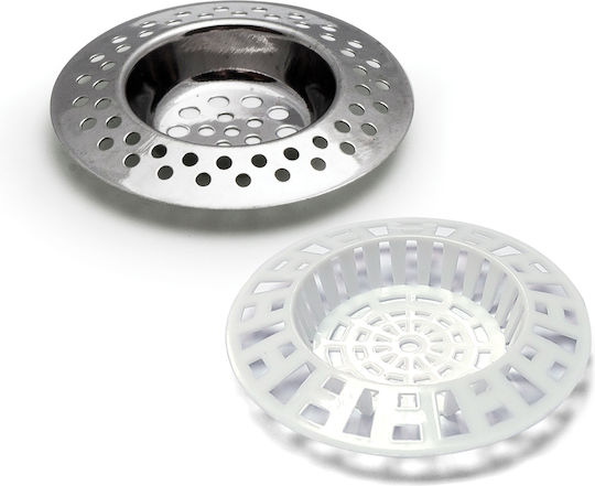 Svim Kitchen Sink Filter Plastic & Inox Ø7cm Set 2 Pieces