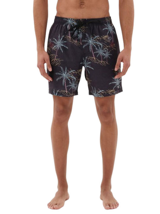 Emerson Ανδρικό Μαγιό Σορτς Off-Black Floral