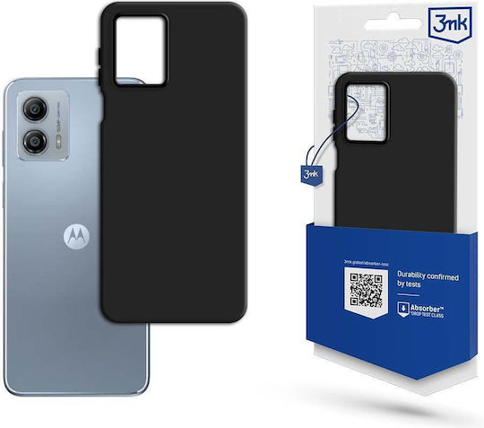 3MK Matt Back Cover Σιλικόνης 1.2mm Μαύρο (Moto G53)