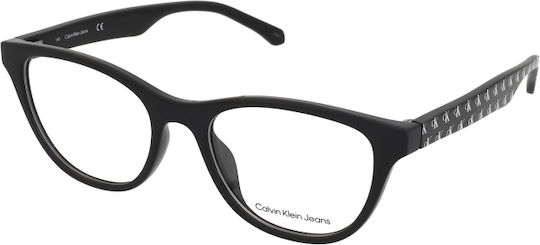 Calvin Klein Weiblich Kunststoff Brillenrahmen Katzenauge Schwarz CKJ20516 001