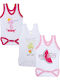 Nina Club Set White Bodysuits 3 Pieces