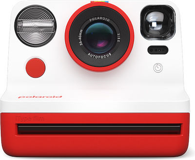 Polaroid Instant Φωτογραφική Μηχανή Now Gen 2 White/Red