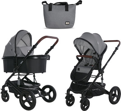 Lorelli Boston Verstellbar 2 in 1 Baby Kinderwagen Geeignet für Neugeborene Dolphin Grey