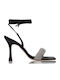 Sandalen mit Strass Schwarz