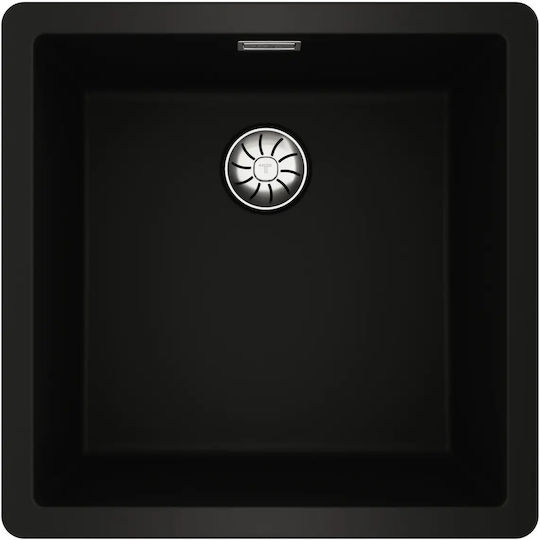 Teka Radea R10 40.40 M-TG 115230048 Drop-In Spüle aus Verbundgranulat B45.6xT45.6cm Carbon Black