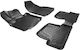 Wöller Set of Front and Rear Mats 4pcs Tray Type for Renault Captur 2013-2019 Black