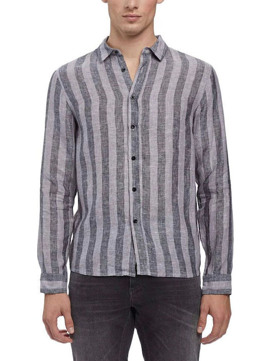 Gabba York Leinen Hemd Anthracite