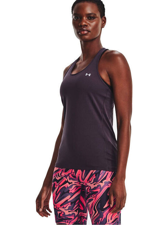 Under Armour Damen Sommer Ärmellose Lila Bluse