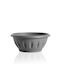 Heavy Duty Ball Pot with Plate Ø20x12x8cm 1.6lt Plastic Grey 0.09 Kg ALBA BAMA Italy