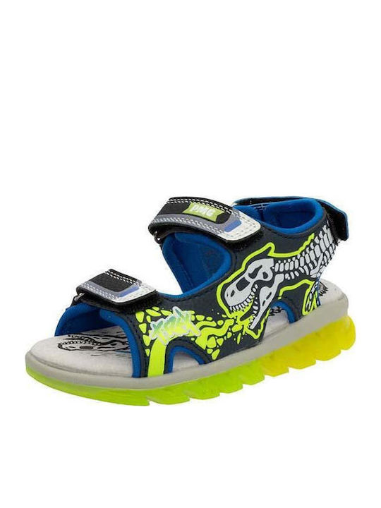 Kinder Sandalen SANDAL BOYS mit Klettverschluss & Lichtern Blau